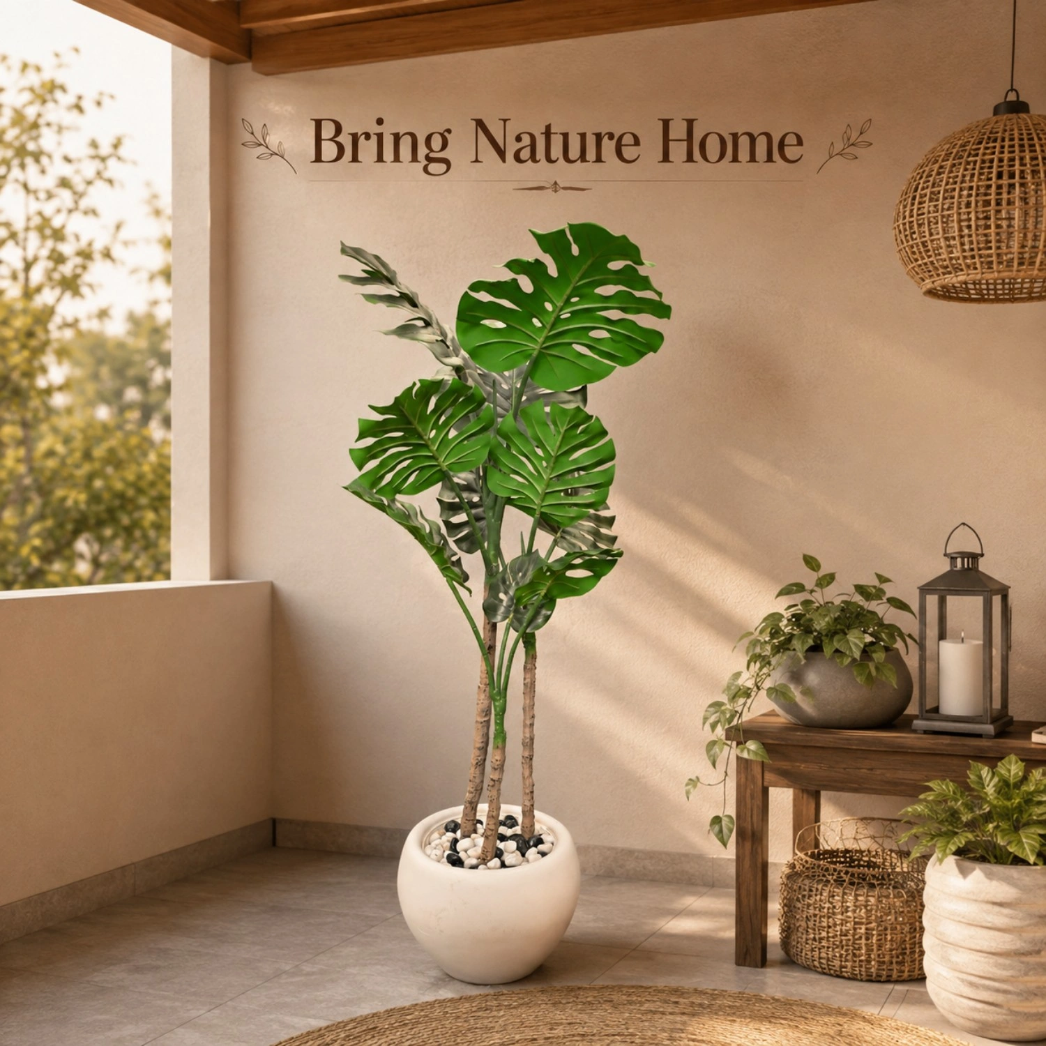 Tropical Elegance, Effortlessly Displayed