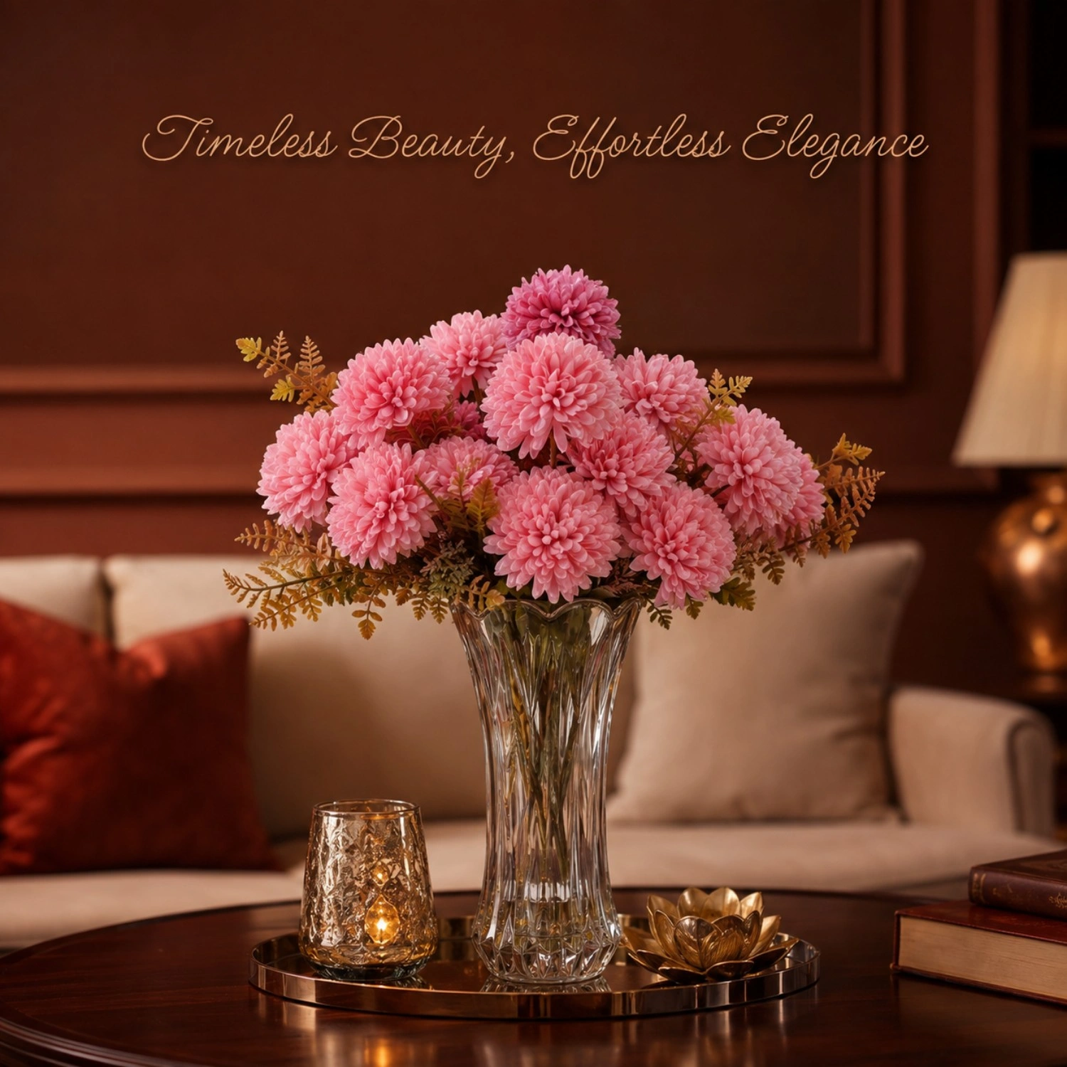 Playful Pink Blooms with Layered Texture