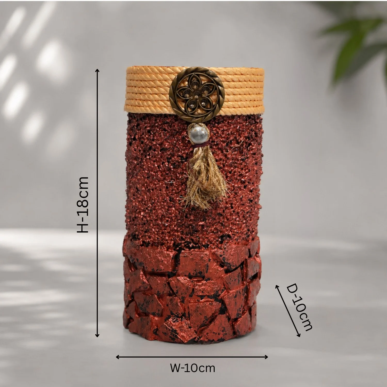 Rust Colour with Mosaic-Style Contrast