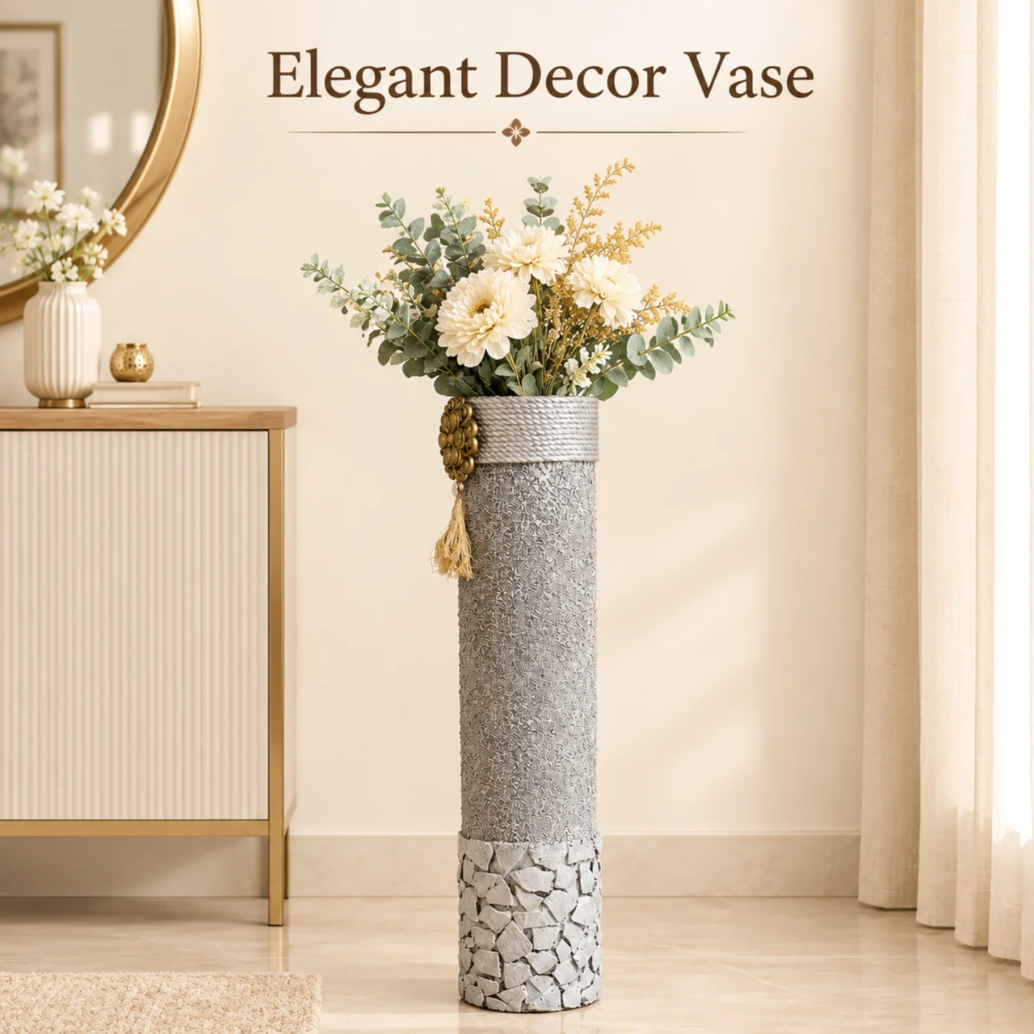 Pale Texture with Sculptural Height
