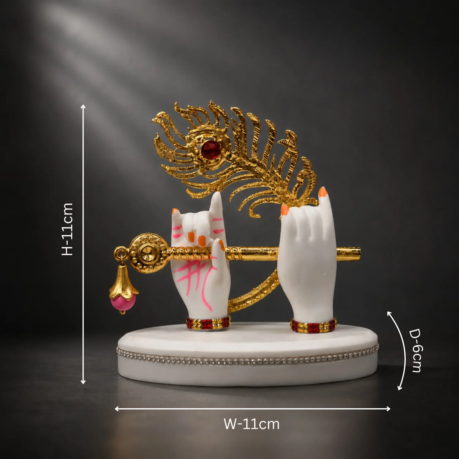 Flute and Feather in Miniature