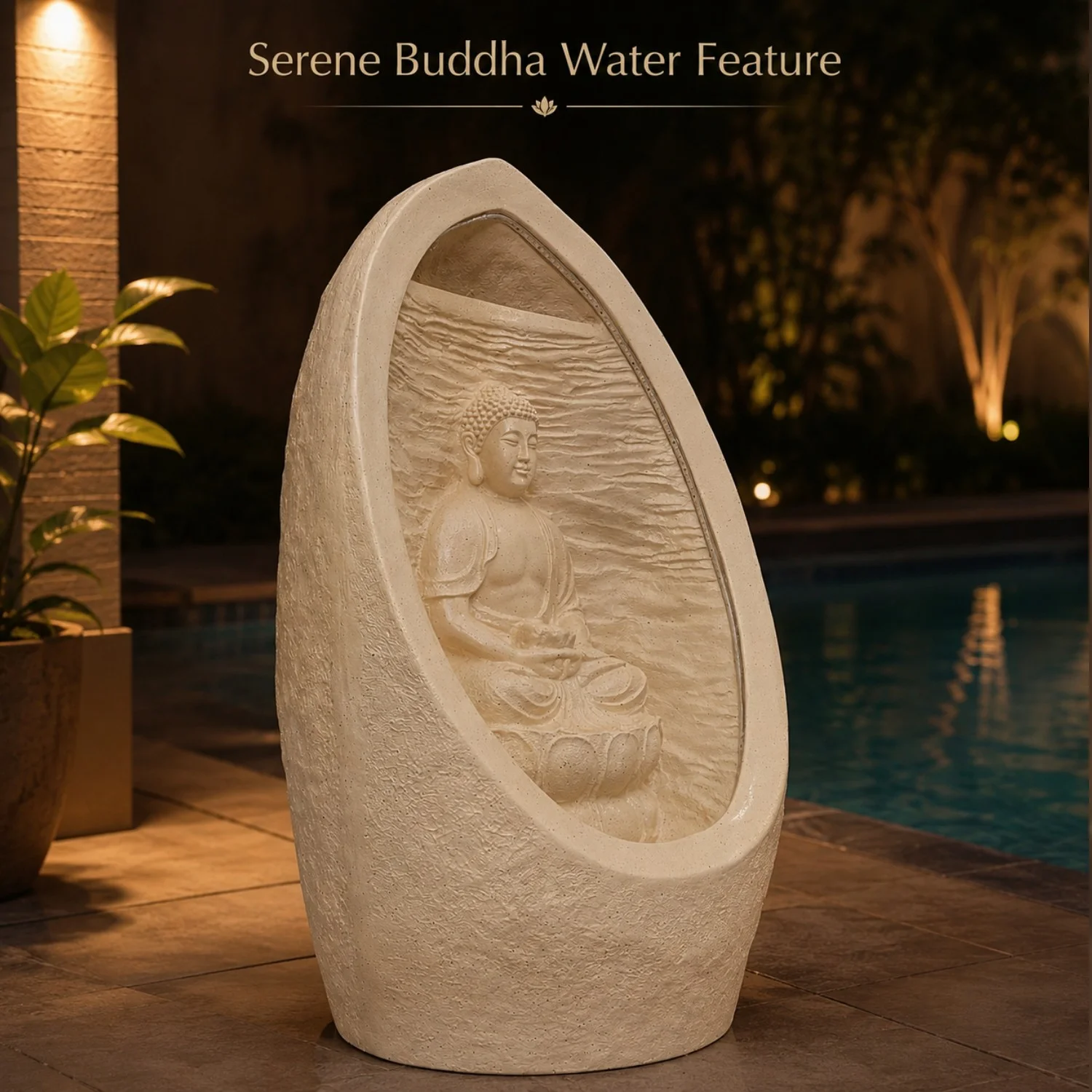 A Sculptural Cream-Coloured Surround