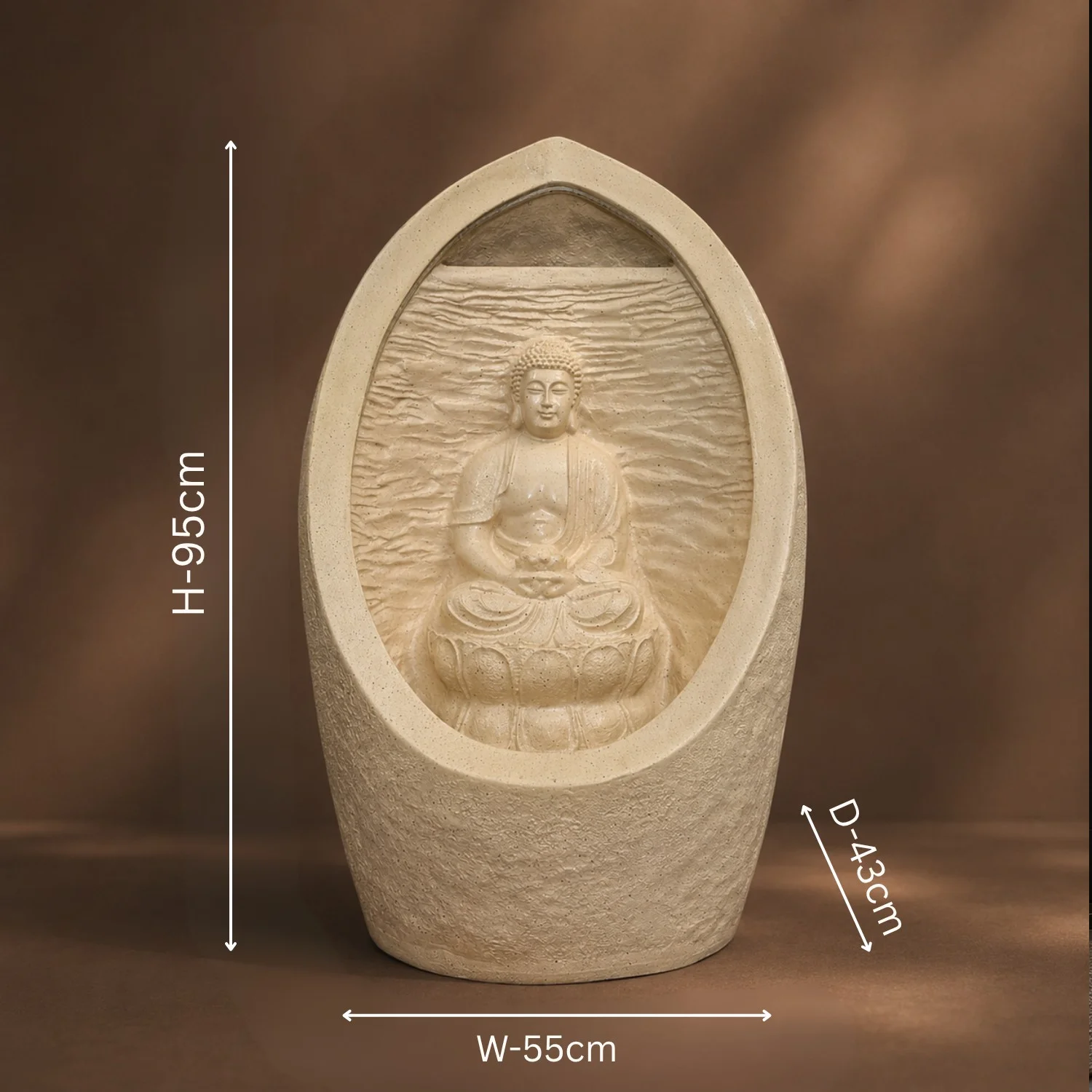 A Sculptural Cream-Coloured Surround