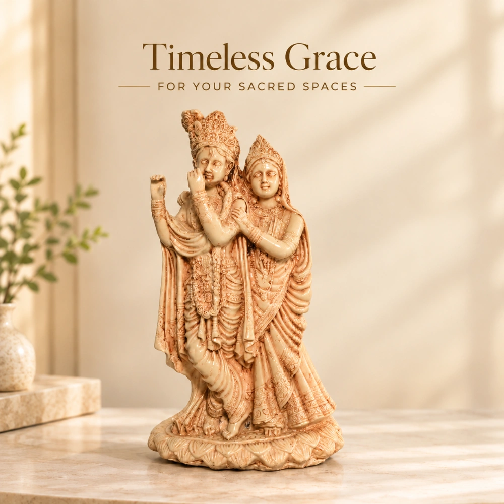 Paired Figures in Antique-Style Cream