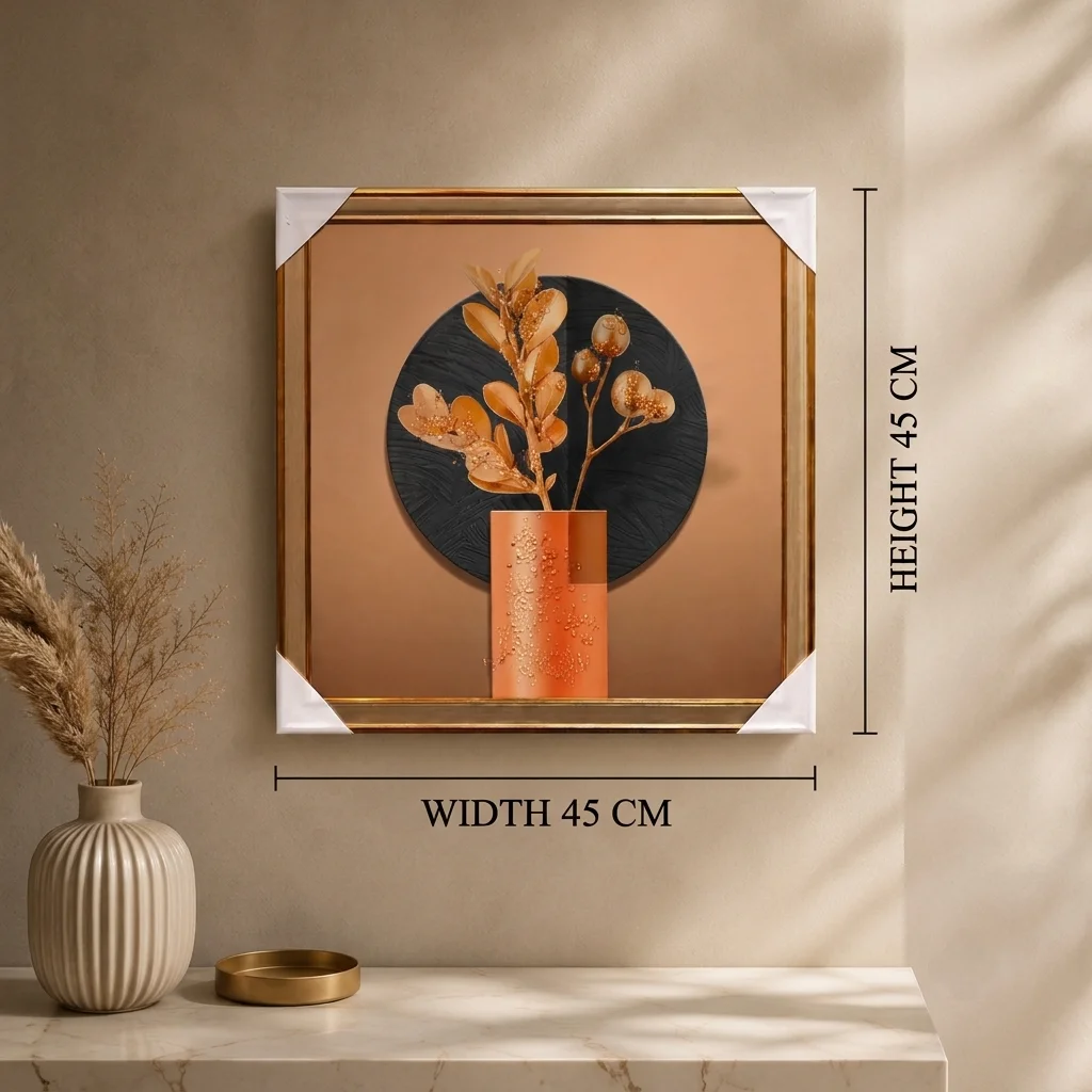 Botanical Shapes in Warm Copper