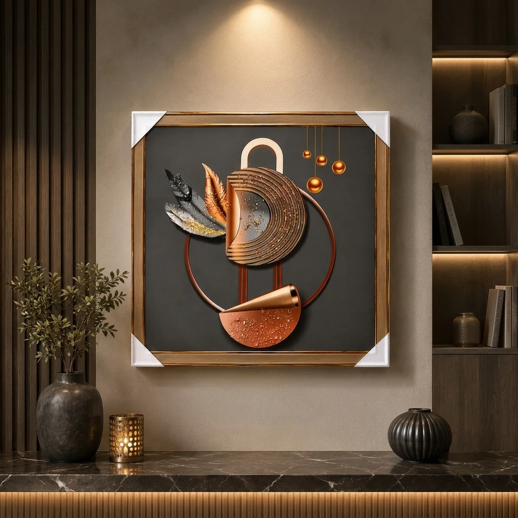Curves in Copper and Charcoal
