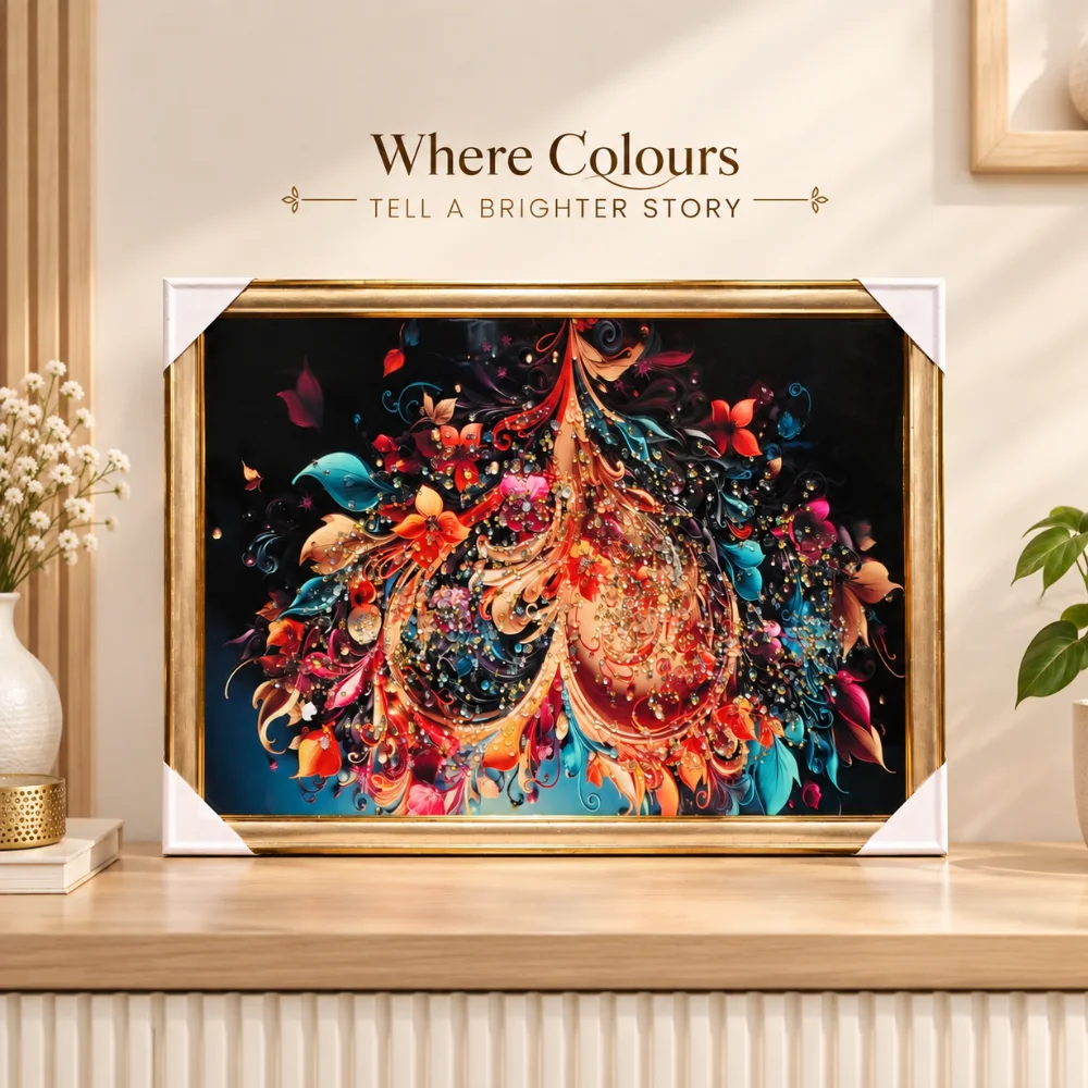Floral Colour in Sweeping Curves