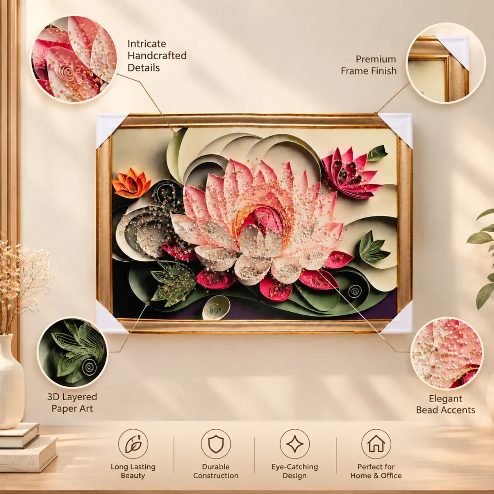 Pink Lotus Petals and Flowing Forms
