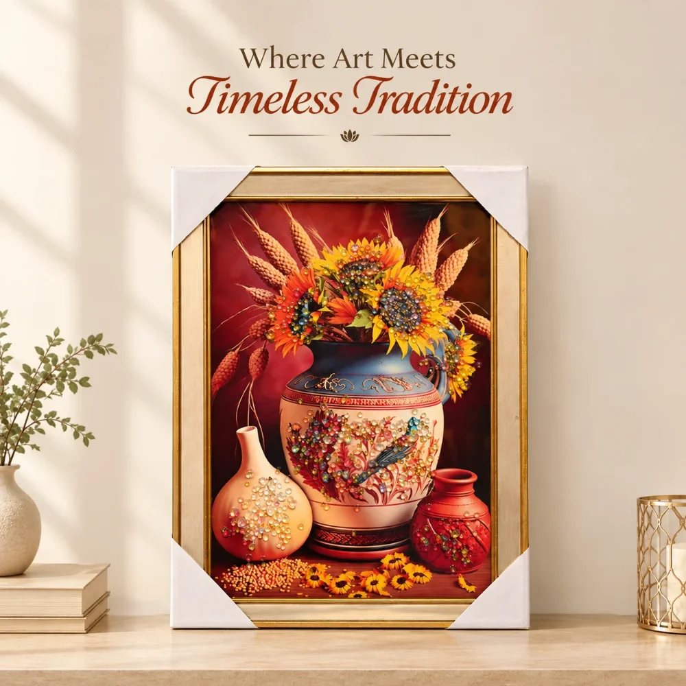 A Warm Sunflower Still Life