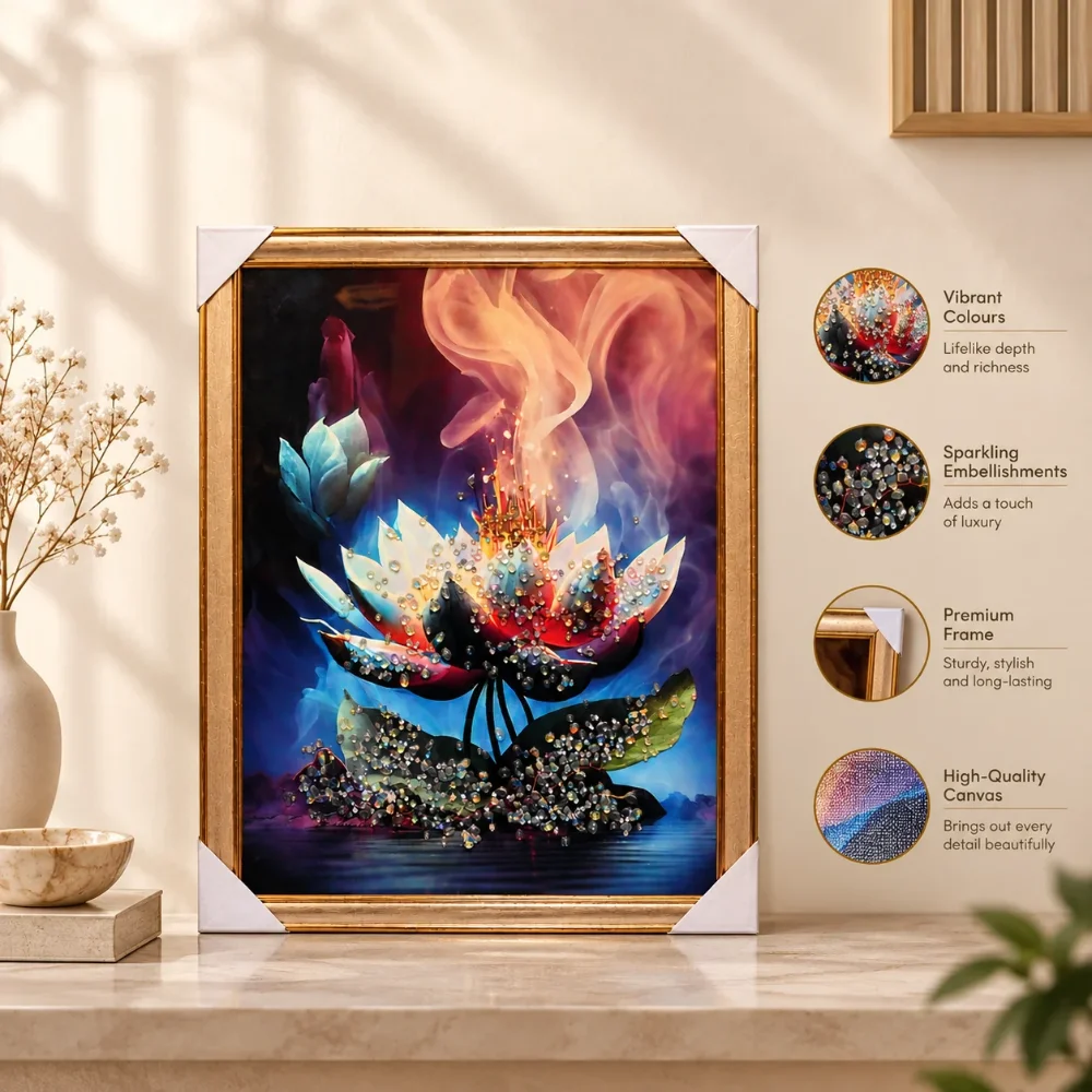 A Lotus in a Dreamlike Setting