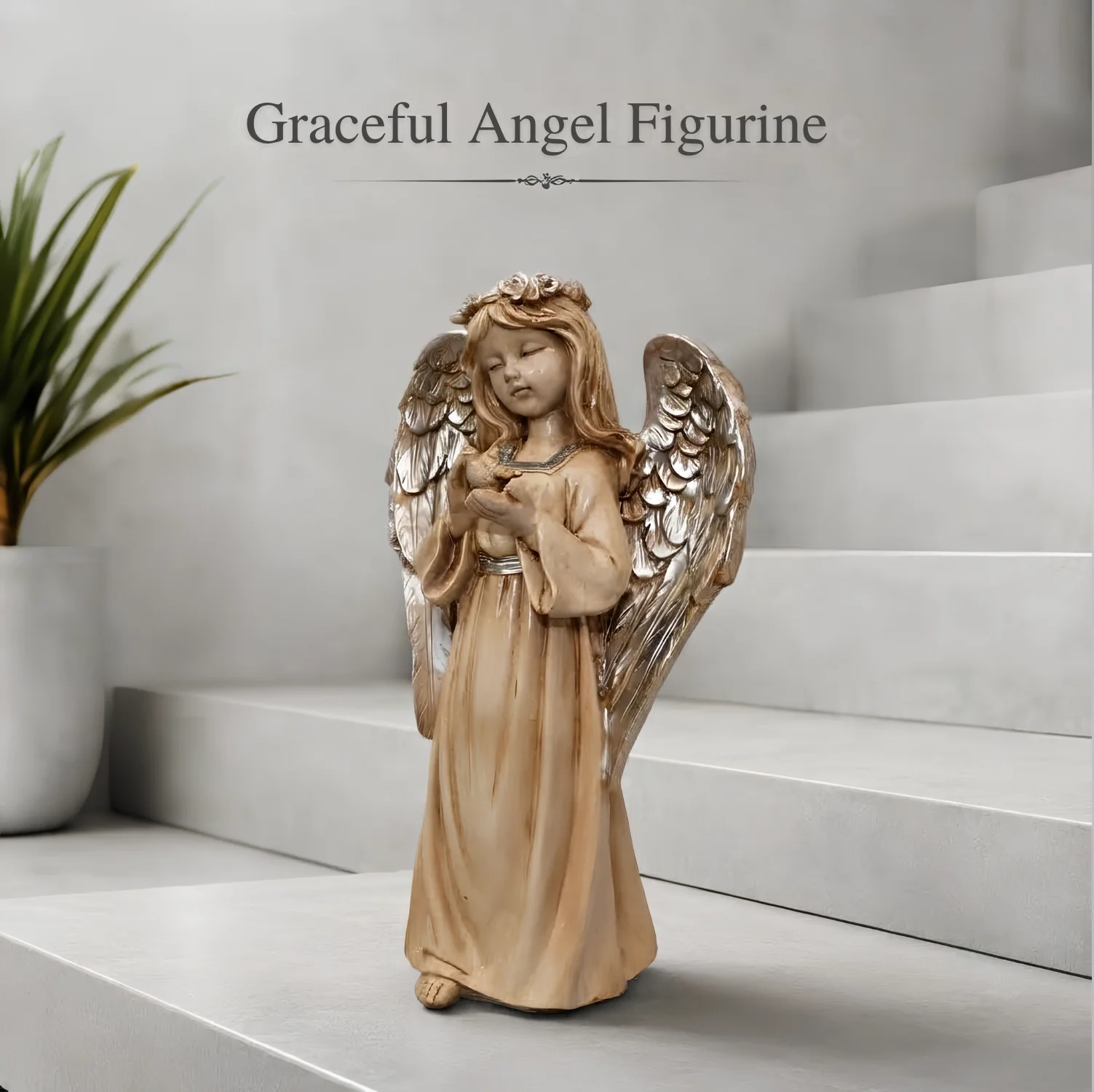 An Angel with a Small Bird