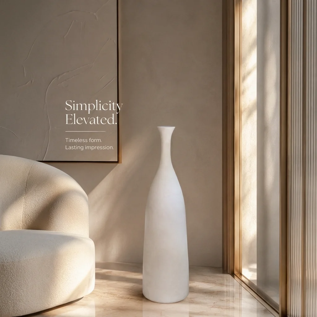 A Clean White Bottle Silhouette