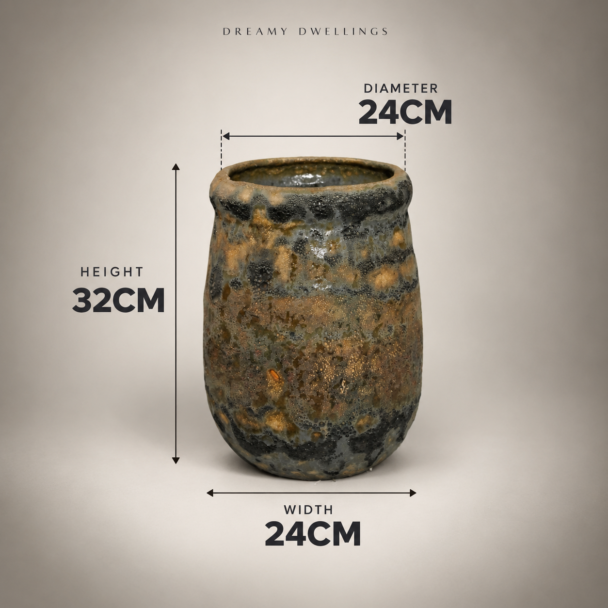 Earthy Colour and Mottled Detail