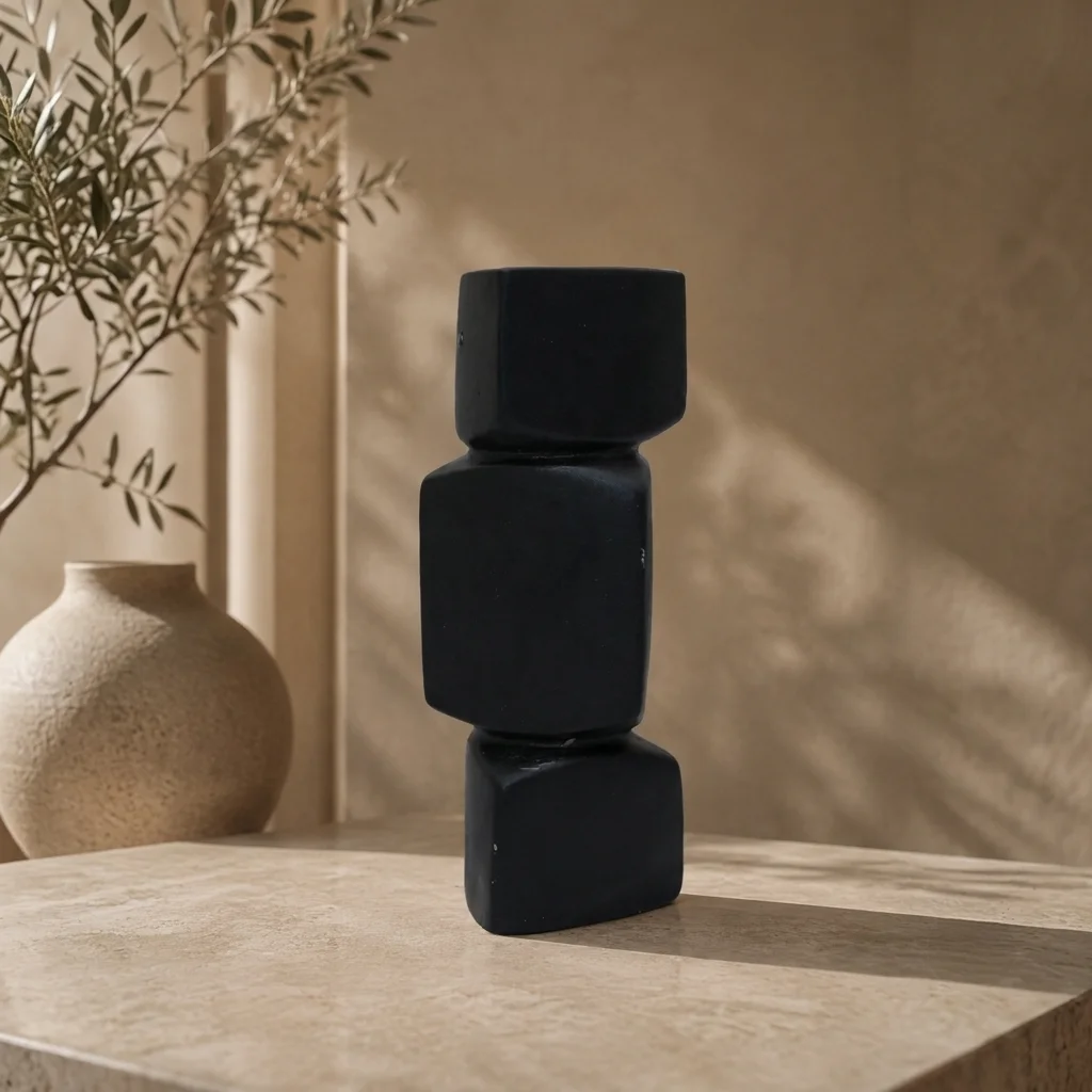 Bold Stacked Black Forms