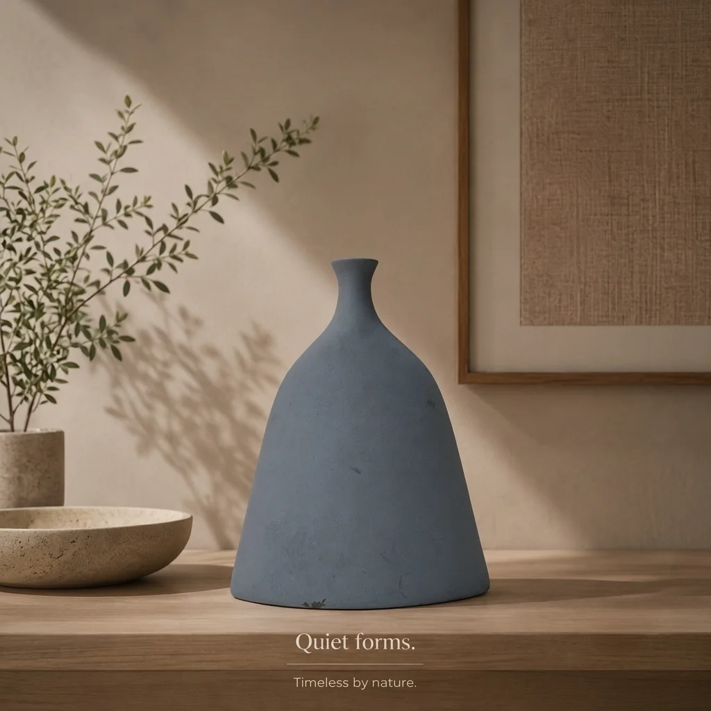 A Quiet Slate Blue Form