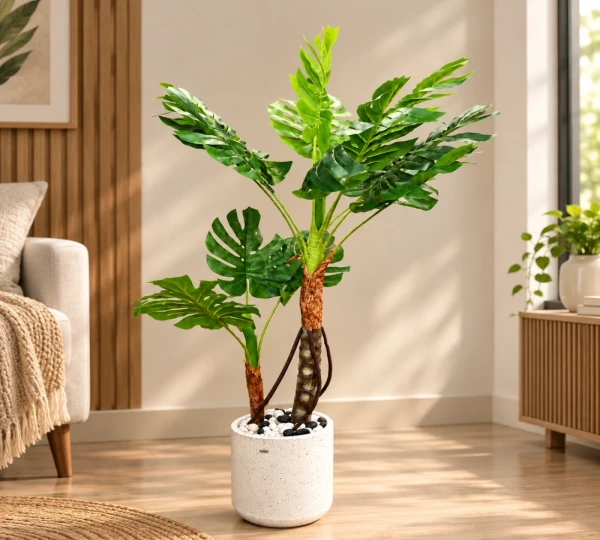 Artificial Split-Leaf Tropical Plant